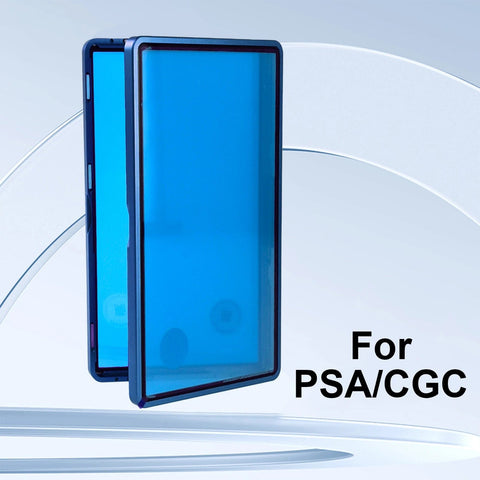 Image of Blue color Graded Trading Cards Protector Case for PSA Slabs Display Box