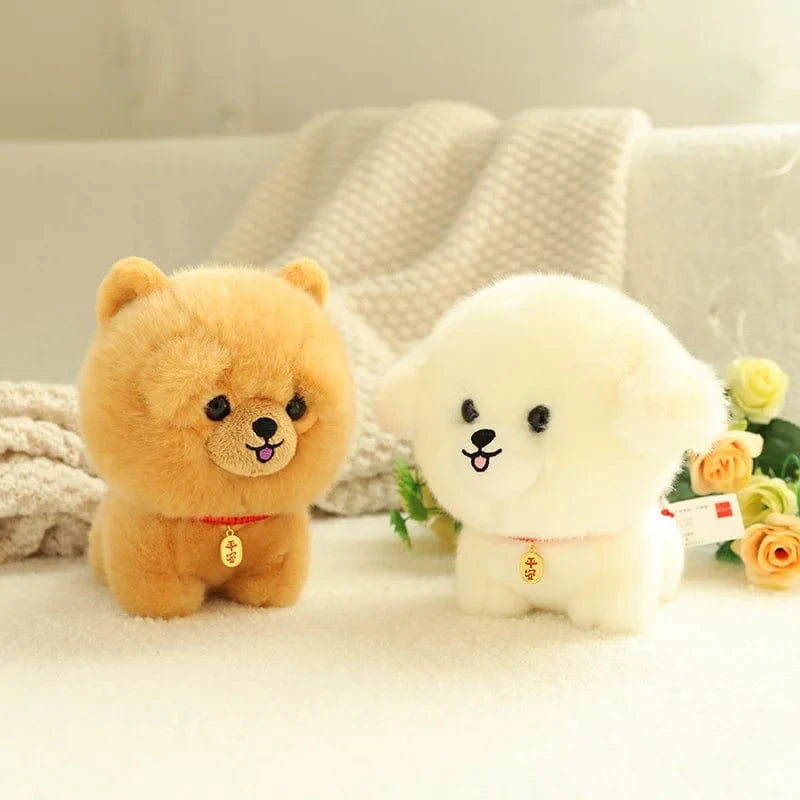 Cute Mini Dog Plush Doll Bichon Corgi Husky Shiba Dog Chow Chow Yorkshire Plushy