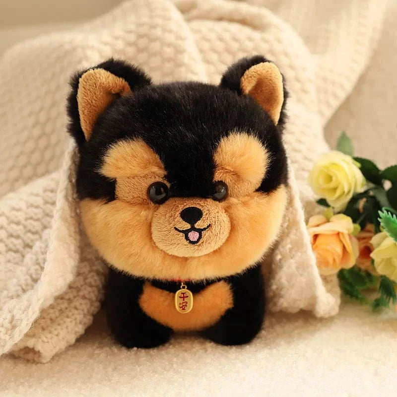 Cute Mini Dog Plush Doll Bichon Corgi Husky Shiba Dog Chow Chow Yorkshire Plushy