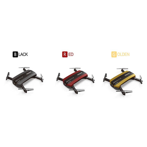 Image of Selfie Drone JXD 523W JXD 523 Tracker Foldable Mini Rc Drone with Wifi FPV Camera Altitude Hold Headless Mode RC Helicopter Almas Collections  RC Helicopters