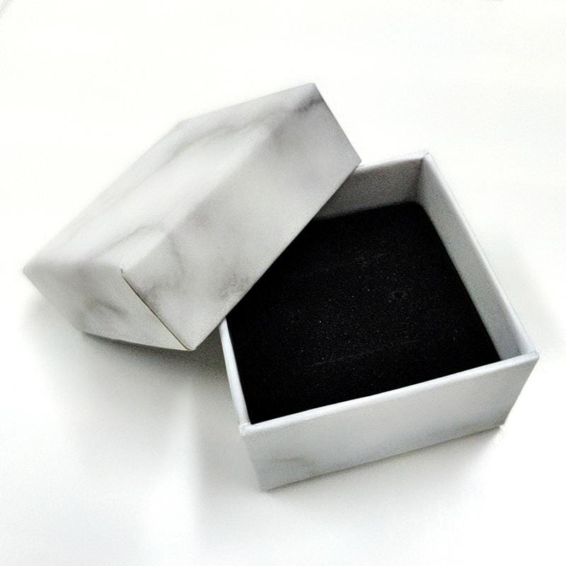 Vintage 925 Sterling Silver MoonStone Ring gift box from Almas Collections