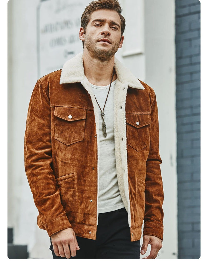 New Men's Genuine Leather Jacket from Almas Collections