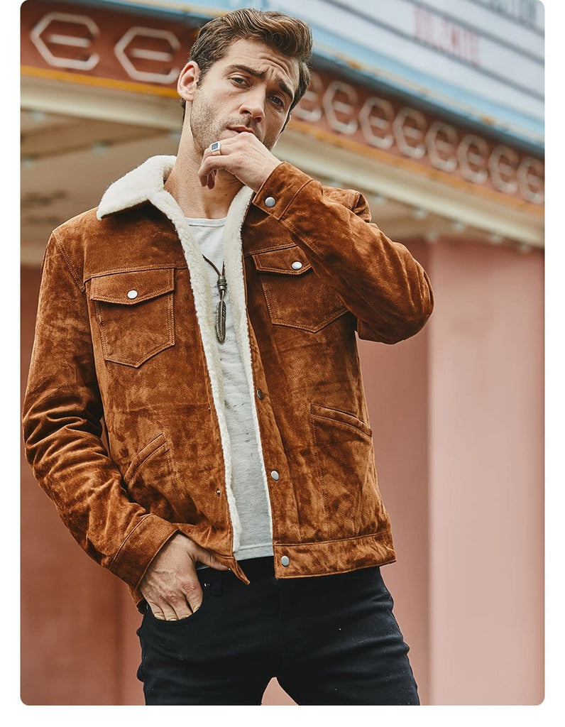 New Men's Genuine Leather Jacket from Almas Collections