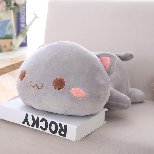 Cute Cat Plush Toy in gray color