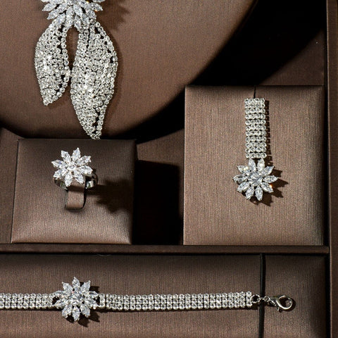 Image of 4pcs Jewelry Set With Cubic Zirconia for Women from Almas Collections