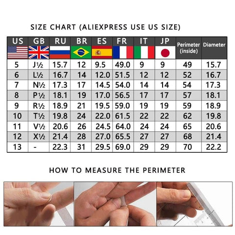 Image of Stainless Steel Signet Ring for Him sixe chart from Almas Collections
