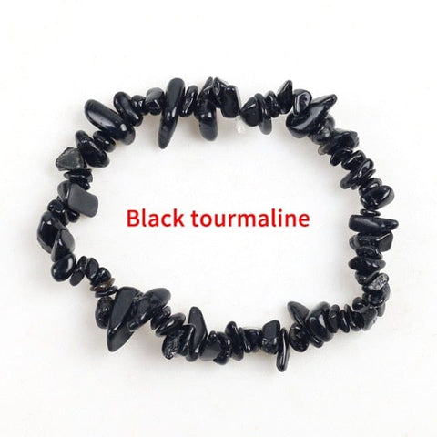 Image of Black tourmaline stone bracelet from Almas Collections