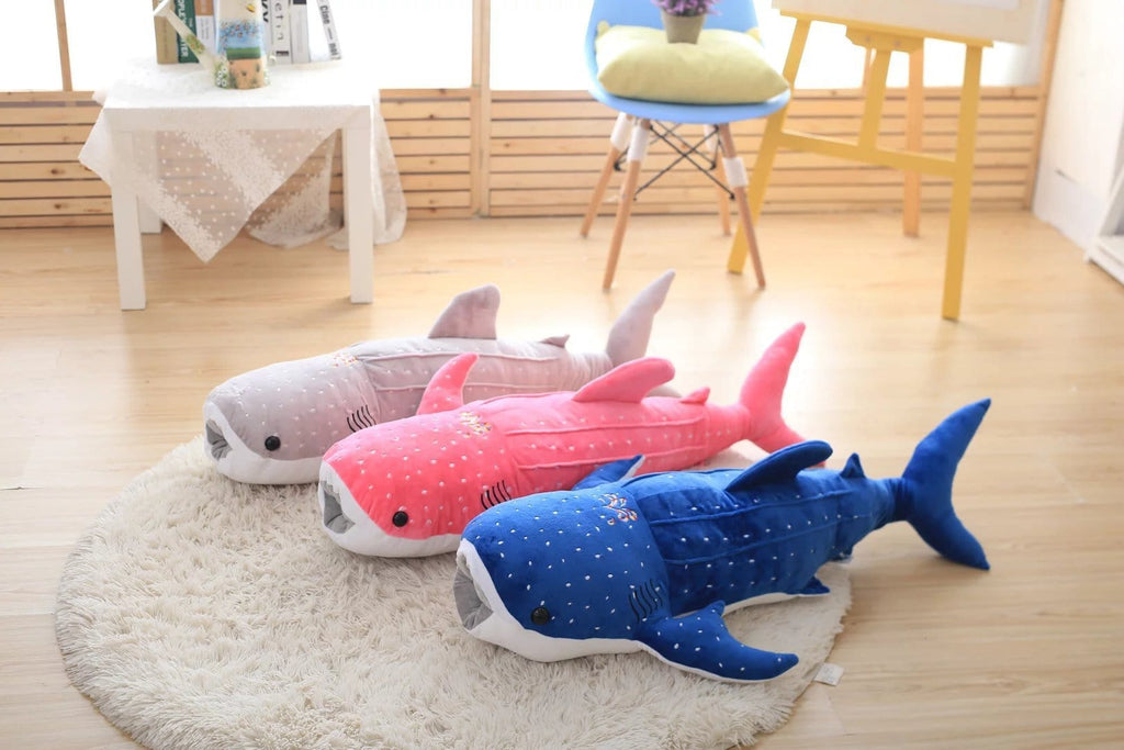 Blue, Gray or Pink Whale Shark Plush Toys sizes 50-150cm  from Almas Collections