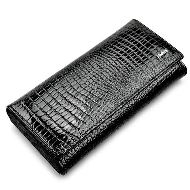 New Luxury Genuine Leather Ladies Clutch Alligator design H1 Almas Collections  New Luxury Genuine Leather Ladies Clutch Alligator design