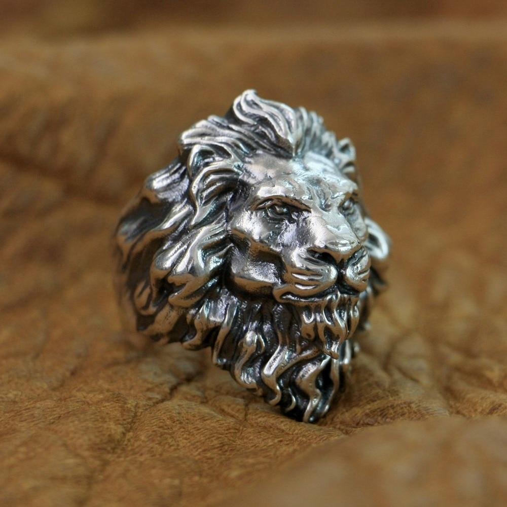 New Lion Real 925 Sterling Silver Ring NS3 IS1 IS2 VAL1 Almas Collections  men real 925 sterling silver ring
