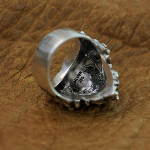 Image of New Lion Real 925 Sterling Silver Ring NS3 IS1 IS2 VAL1 Almas Collections  men real 925 sterling silver ring