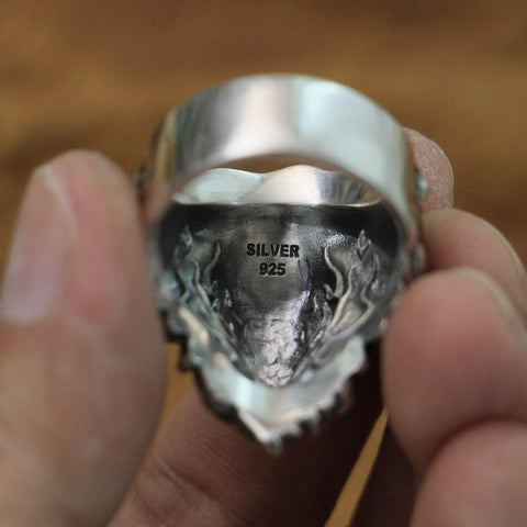 Image of New Lion Real 925 Sterling Silver Ring NS3 IS1 IS2 VAL1 Almas Collections  men real 925 sterling silver ring