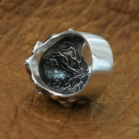 Image of New Lion Real 925 Sterling Silver Ring NS3 IS1 IS2 VAL1 Almas Collections  men real 925 sterling silver ring