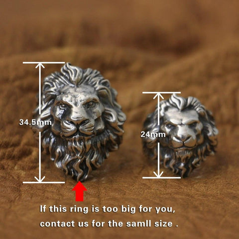 Image of New Lion Real 925 Sterling Silver Ring NS3 IS1 IS2 VAL1 Almas Collections  men real 925 sterling silver ring