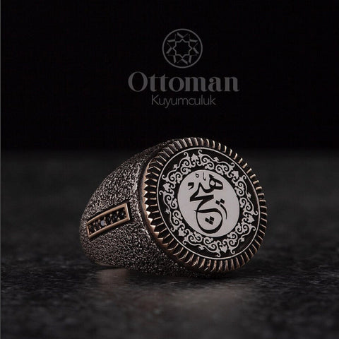 Image of New To be EVER To Exist is To be Nothing To Meet With Nothing is To Meet Being, Islamic Gift For Men Silver Ring Turkish Hand Crafted IS1 IS2 VAL1 NS3