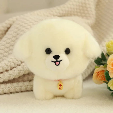 Image of Cute Mini Dog Plush Doll Bichon Corgi Husky Shiba Dog Chow Chow Yorkshire Plushy