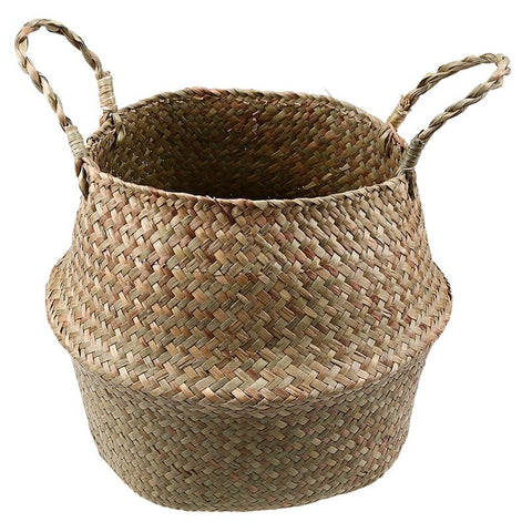Image of Rattan Seagrass Wicker Basket Pot HM1 hm1