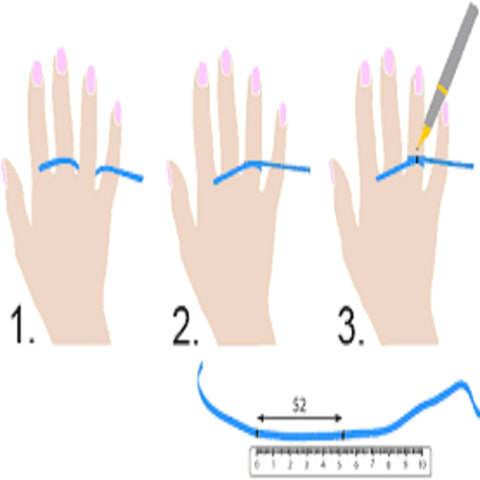 Image of How to measure your ring size guide from Almas Collections