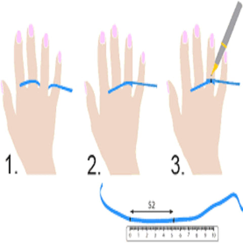 Image of How to measure your rings size guide from Almas Collections