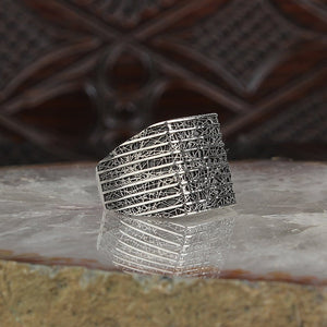 Handmade 925 Sterling Silver Statement Rings in sizes 6-14  the Perfect Fathers Day Gift  from Almas Collections