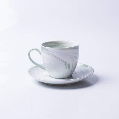Image of Modern Marbled Ceramic Coffee Cup Set HM1 Almas Collections  tea cup