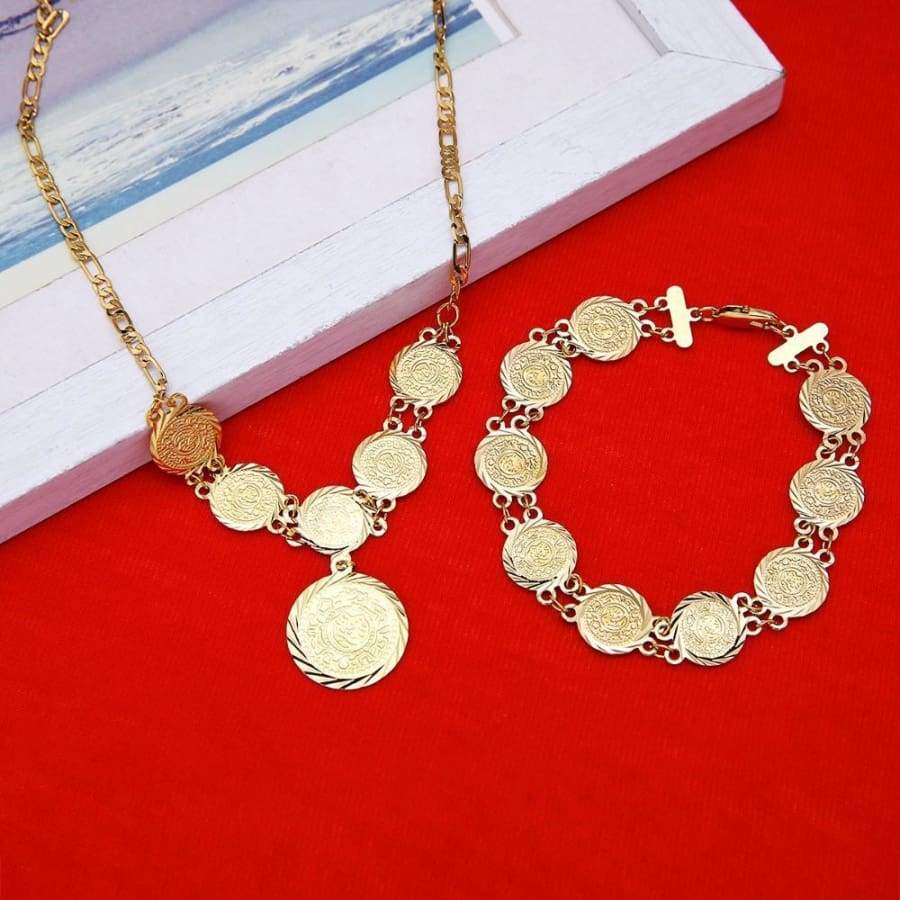 Coin gold - Gold necklaces - Trium Jewelry