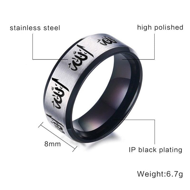 Allah Ring for Him or Her product details