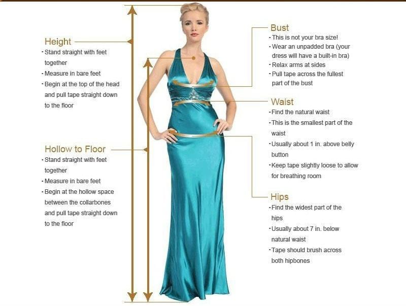 New Arab Beach Style Wedding Dress 2020 how to measure chart from Almas Collections