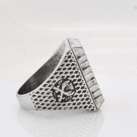 Image of Antique Silver Zulfiqar Sword of Imam Ali Ring side view