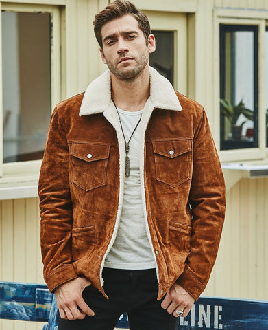 Image of New Men's Genuine Leather Jacket from Almas Collections