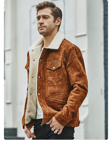 Image of New Men's Genuine Leather Jacket from Almas Collections