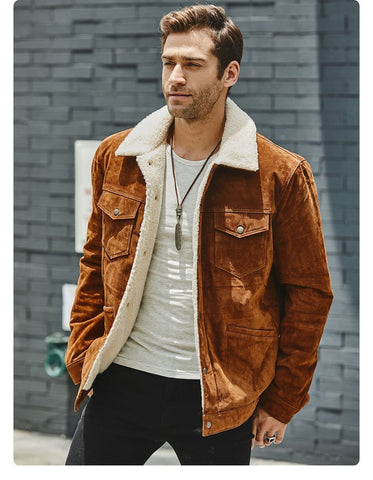 Image of New Men's Genuine Leather Jacket from Almas Collections