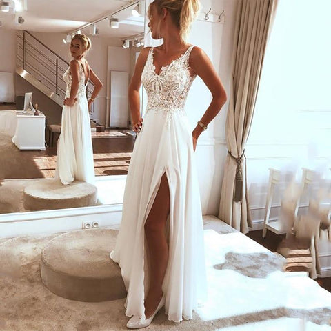 Image of Boho Beach Wedding Dress from Almas Collections