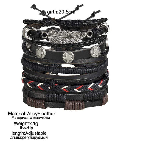 Image of boho charm bracelets details