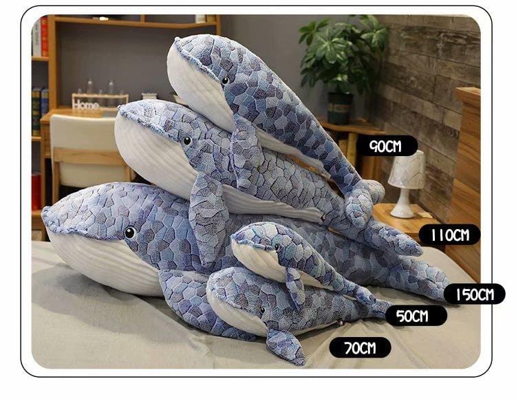 Giant Plush Whale Toy in 4 sizes