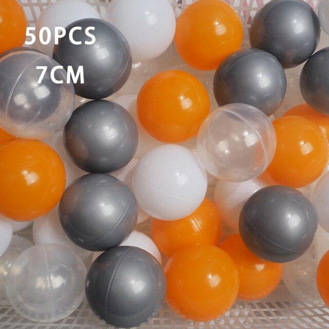 50 Pcs 7cm Colorful Ball Pit Plastic Balls