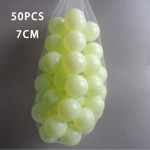 Image of 50 Pcs 7cm Light yellow Ball Pit Plastic Balls