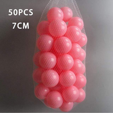 50 Pcs 7cm rose pink Ball Pit Plastic Balls