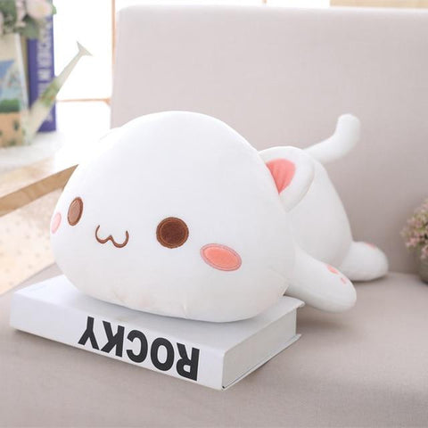 Image of Cute Cat Plush Toy in white color