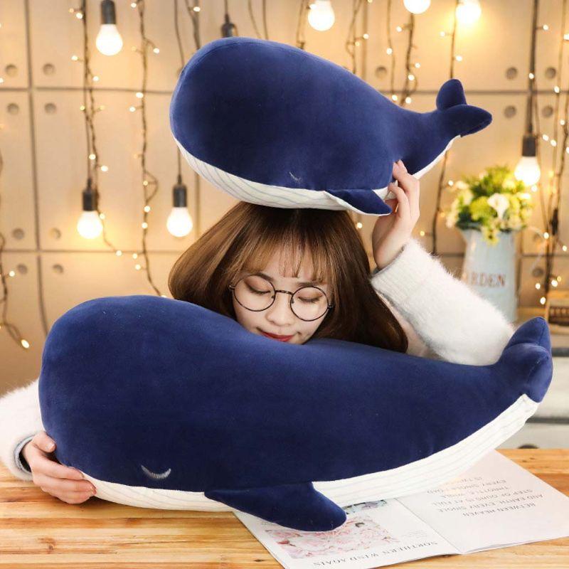 Super Soft Big Blue Whale Plush Toy from Almas Collections
