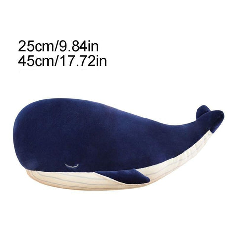 Super Soft Big Blue Whale Plush Toy in our sizes