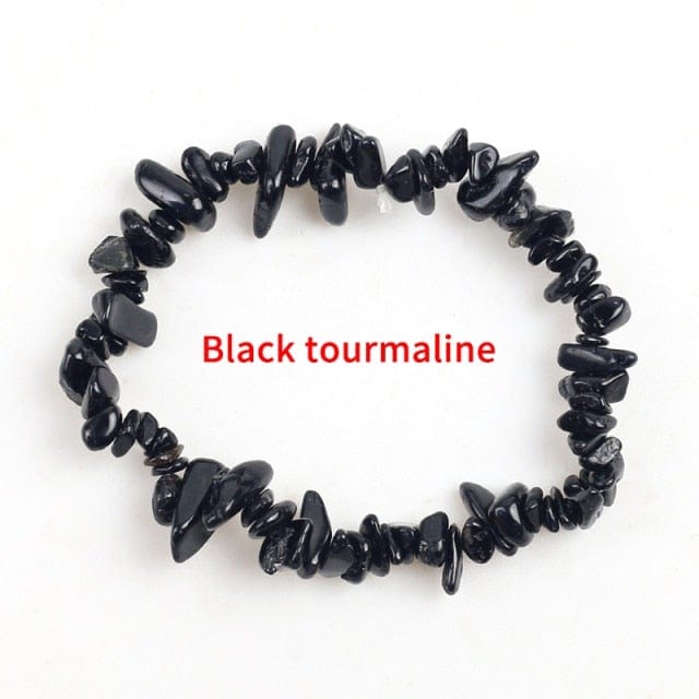 Black tourmaline stone bracelet from Almas Collections