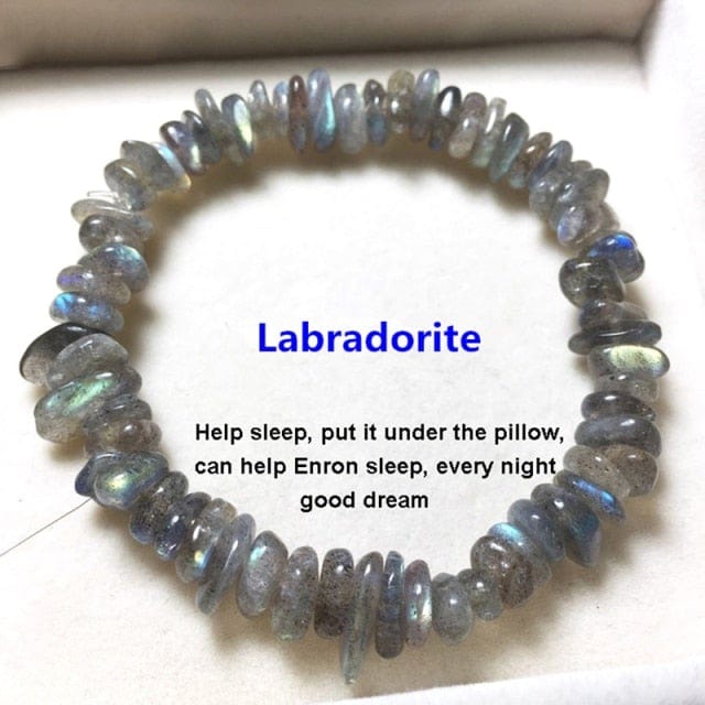 Labradorite stone bracelet from Almas Collections