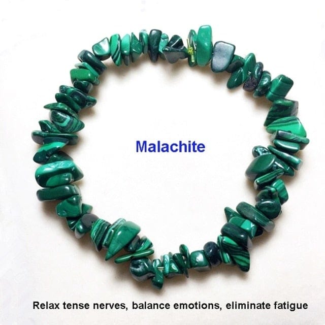 Malachite stone bracelet from Almas Collections
