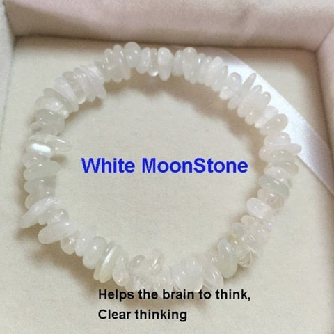 Image of white moonstone bracelet from Almas Collections