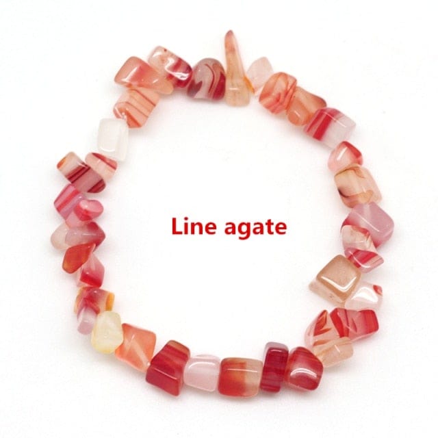 Line Agate stone bracelet from Almas Collections