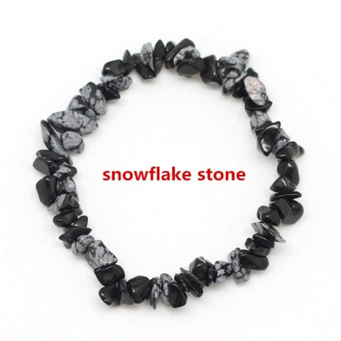 Image of snowflake stone bracelet from Almas Collections