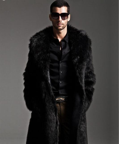 Image of New Men's Faux Fur Coat AW1 Almas Collections 