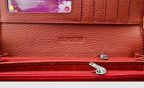 Image of New Luxury Genuine Leather Ladies Clutch Alligator design H1 Almas Collections  New Luxury Genuine Leather Ladies Clutch Alligator design