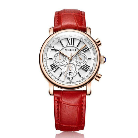 New Women's Leather Strap Watch AW2 Almas Collections 